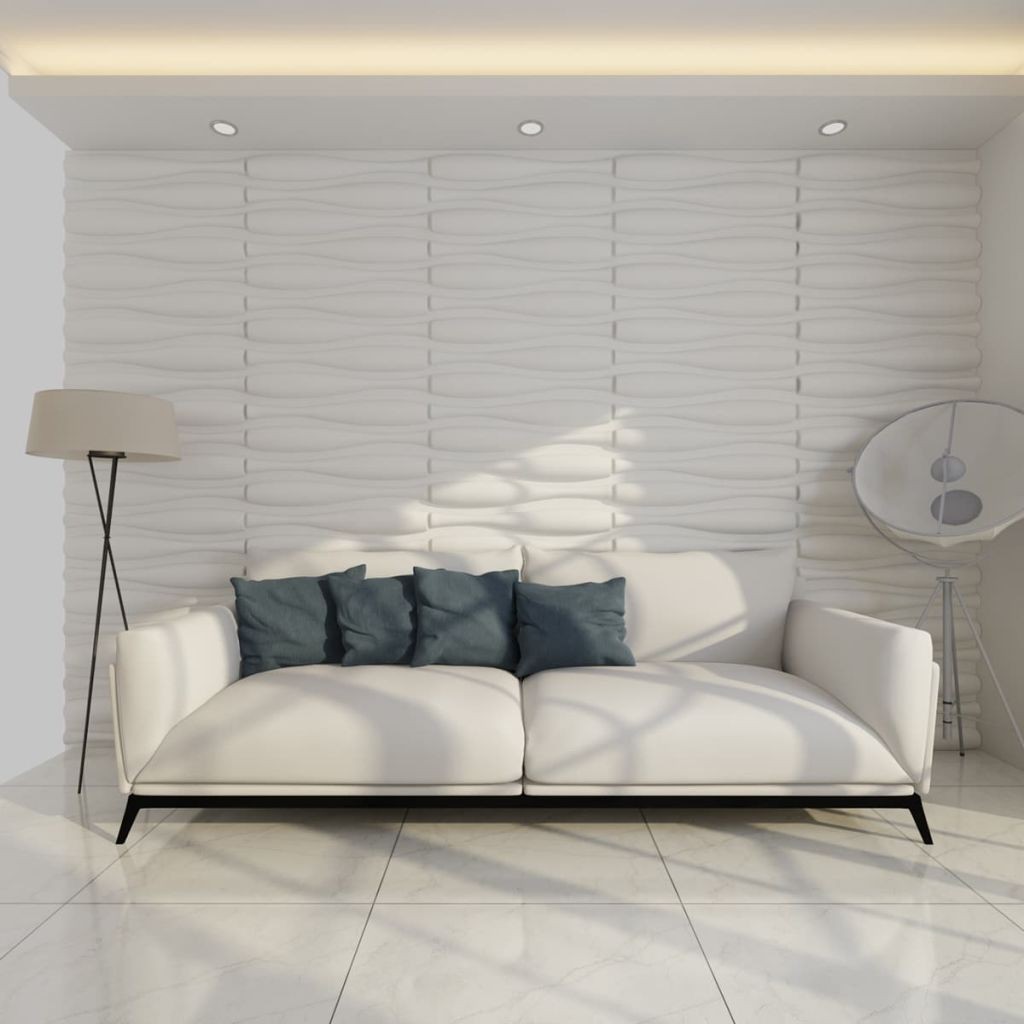 Wall Panel 3D Wave 0.625 m x 0.8 m 12 Panels 6 m²
